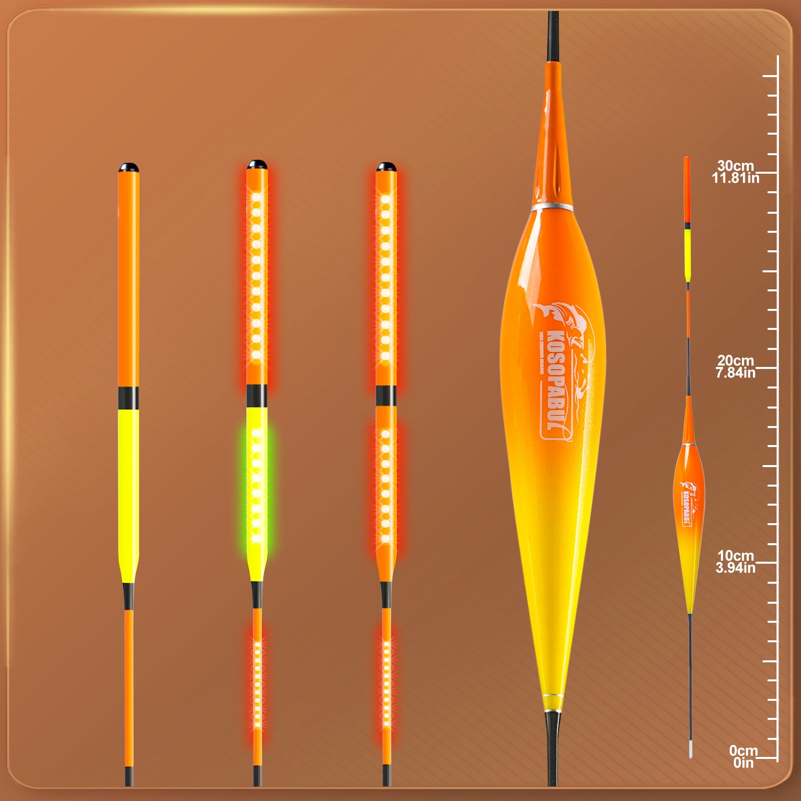 Kosopabul Deep Stillwater(5-12 meters) Vertical Gravity Sensing LED Fi