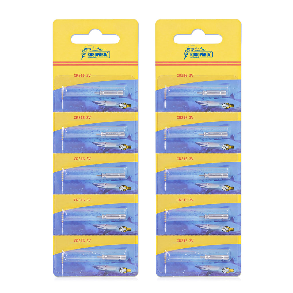 CR316 & CR425 Cylindrical Batteries for Kosopabul Fishing Floats