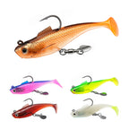 Kosopabul Shadtail Soft Swimbaits – Pre-Rigged with BKK Hooks for Bass, Trout & Crappie