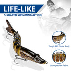 Kosopabul Multi-Jointed Swimbait – Realistic Slow-Sinking Lure for Bass & Pike