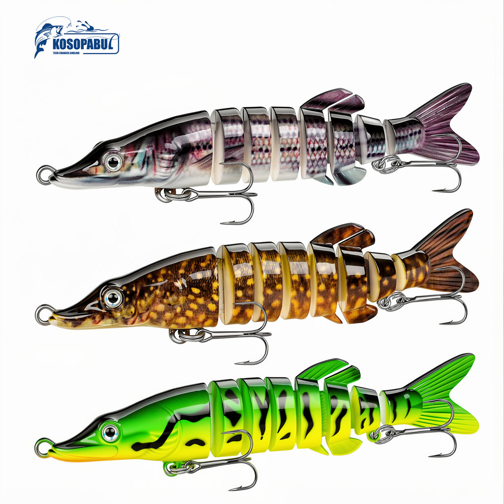 Kosopabul Multi-Jointed Swimbait – Realistic Slow-Sinking Lure for Bass & Pike