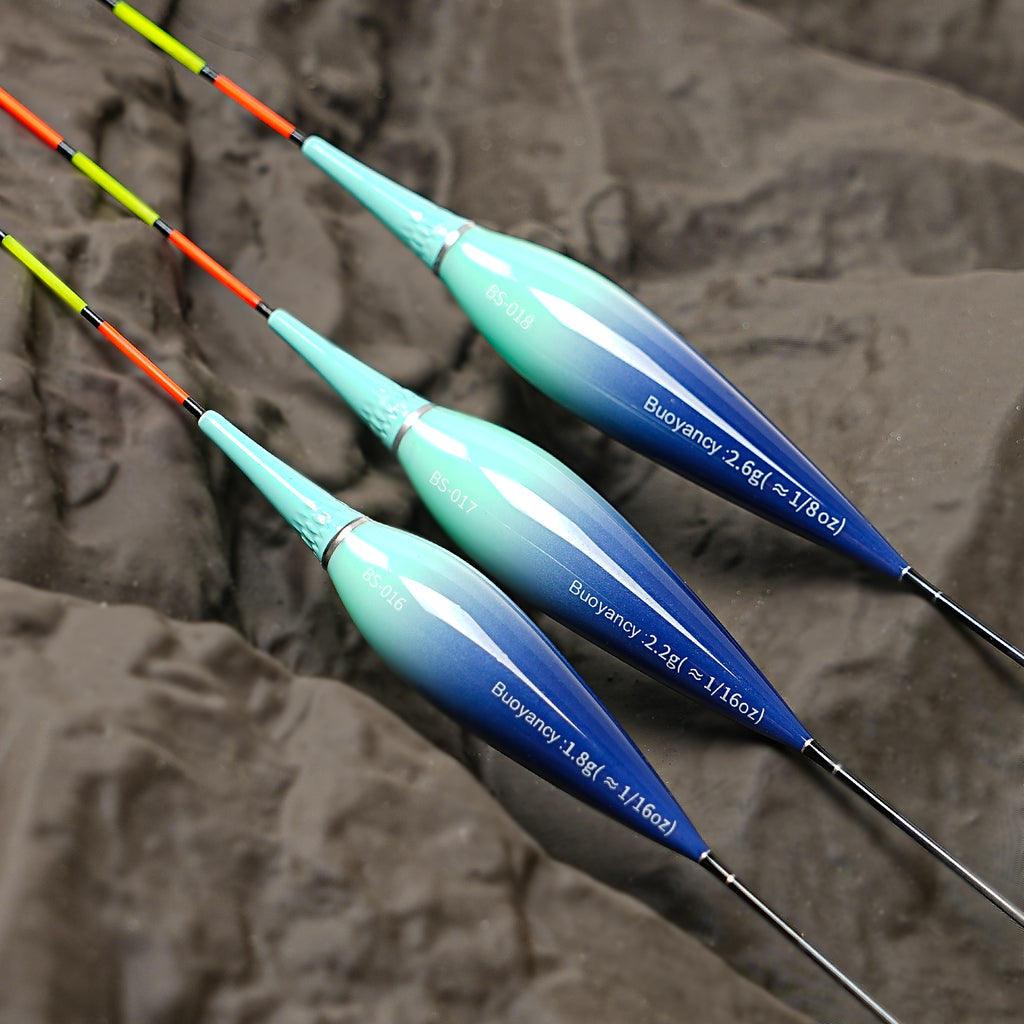 Kosopabul Shallow & Still Water(1-3 meters) Vertical Gravity Sensing LED Fishing Float Kit