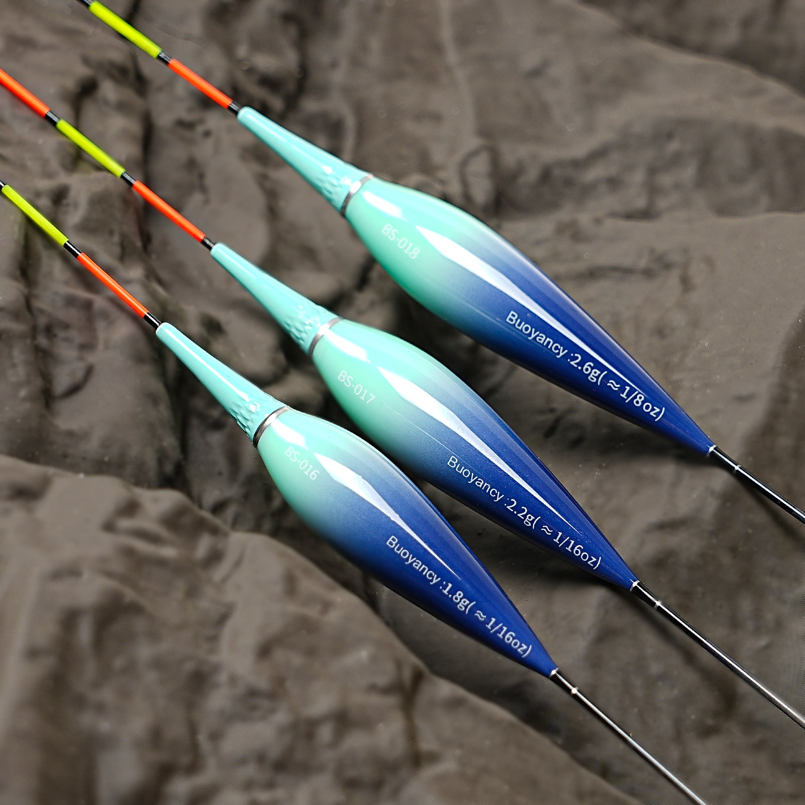 Kosopabul Shallow & Still Water(1-3 meters) Vertical Gravity Sensing LED Fishing Float Kit