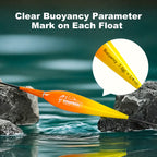 Kosopabul Deep Stillwater(5-12 meters) Vertical Gravity Sensing LED Fishing Float Kit