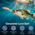 Kosopabul SwimShad Jointed Swimbait – Glide Bait for Bass, Pike & Muskie
