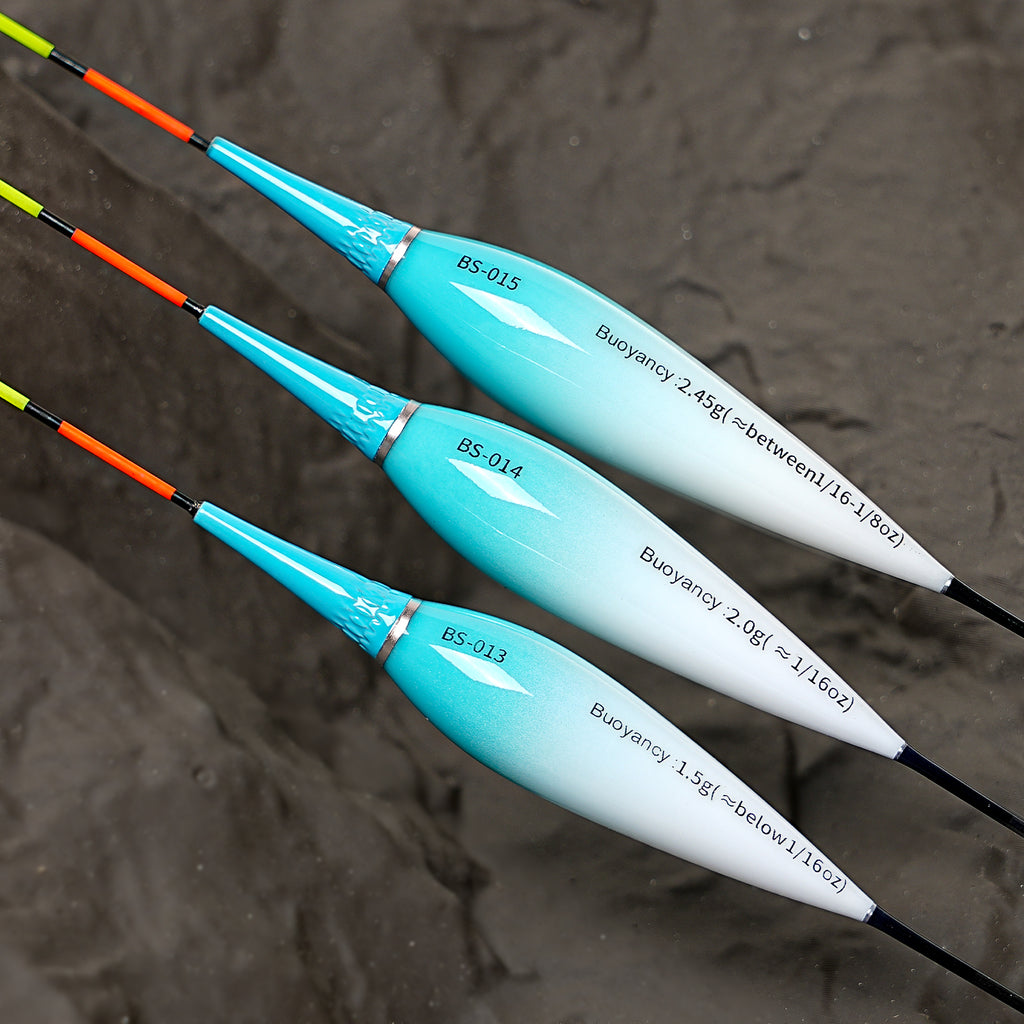 Kosopabul Shallow & Moving Water(0.8-1.5 meters) Vertical Gravity Sensing LED Fishing Float Kit