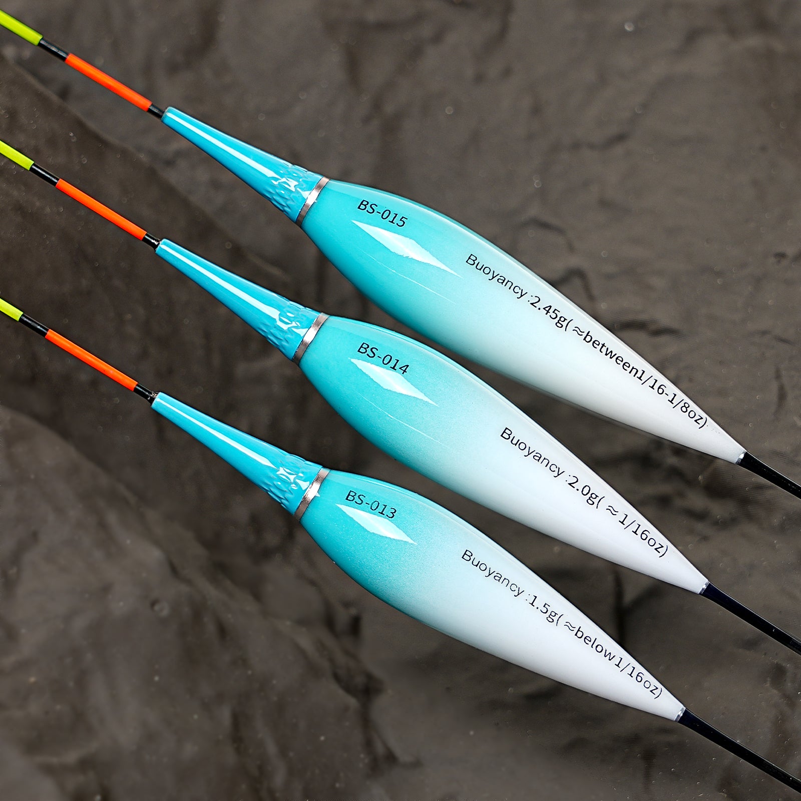 Kosopabul Shallow & Moving Water(0.8-1.5 meters) Vertical Gravity Sensing LED Fishing Float Kit