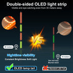 Kosopabul Shallow & Moving Water(1-3 meters) Vertical Gravity Sensing LED Fishing Float Kit