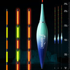 Kosopabul Shallow & Still Water(1-3 meters) Vertical Gravity Sensing LED Fishing Float Kit
