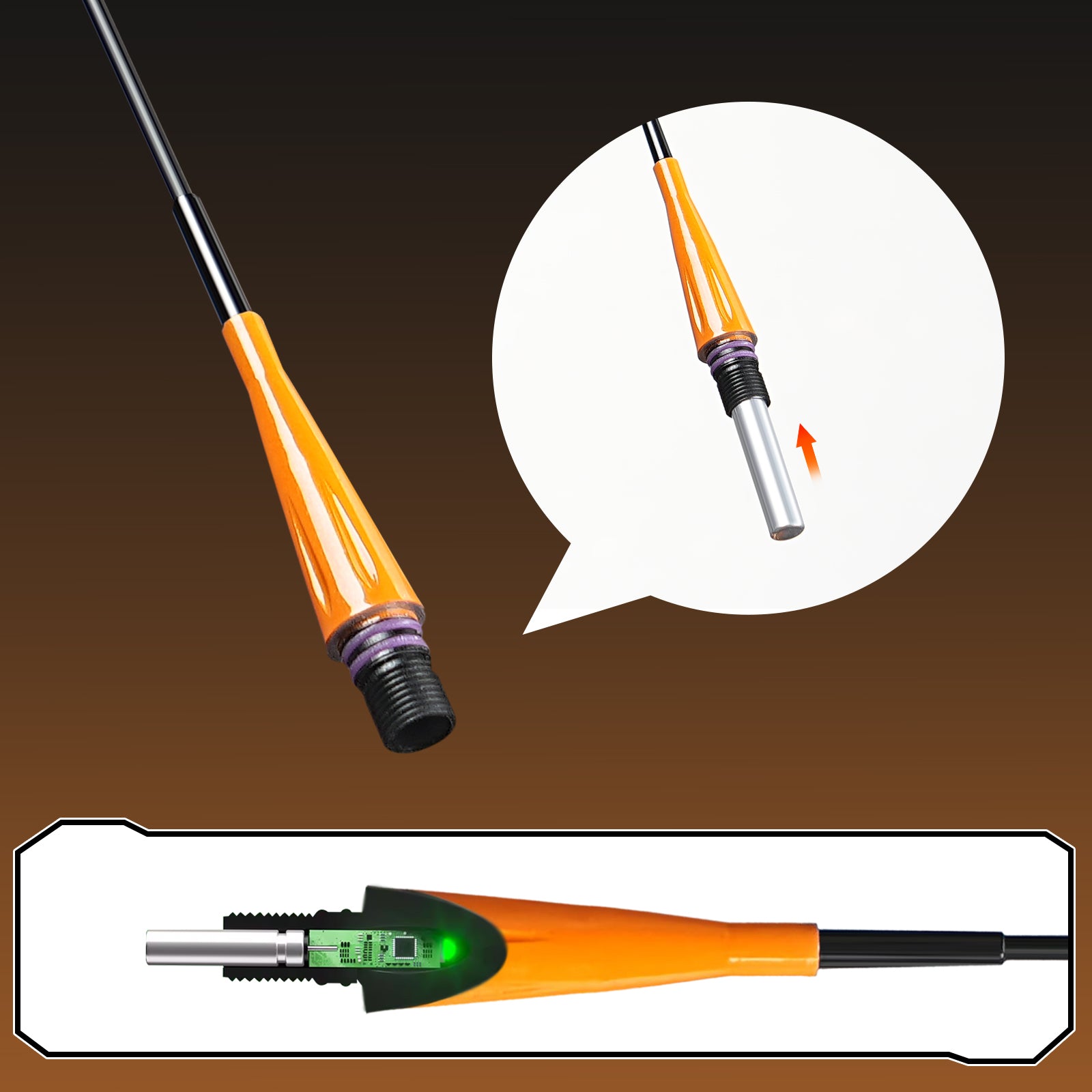 Kosopabul Deep Stillwater(3-6 meters) Vertical Gravity Sensing LED Fishing Float Kit