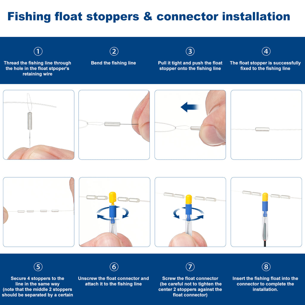 Kosopabul Easy to Install & Remove Fishing Float Connector Tool