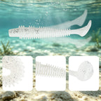 Kosopabul Paddle Tail Swimbaits – 10PCS Lifelike Soft Silicone Fishing Lures
