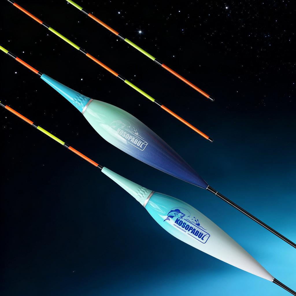 Kosopabul Multi-Scenes Stillwater Vertical Gravity Sensing LED Fishing Float Kit (Beginner Friendly Set)