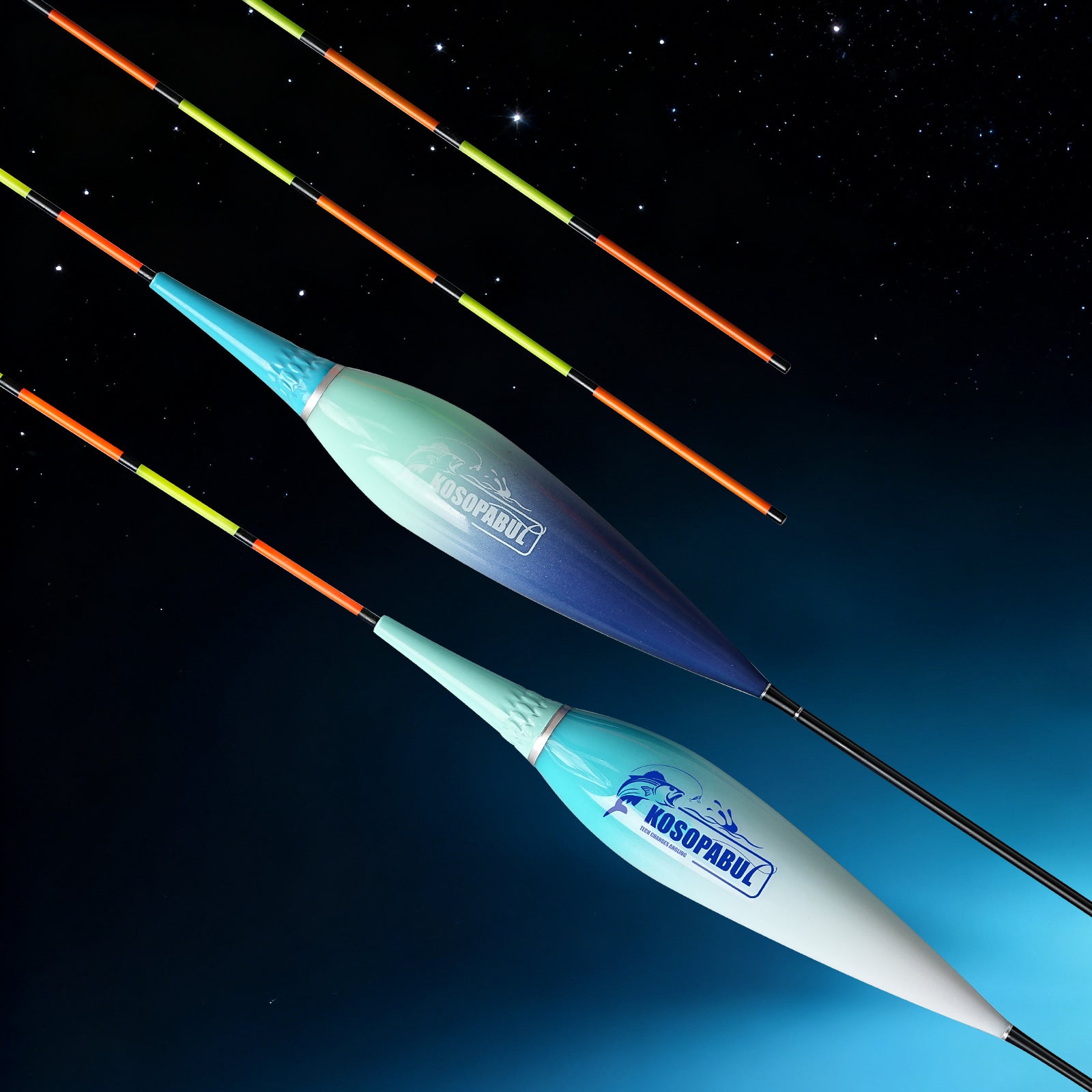 Kosopabul Multi-Scenes Stillwater Vertical Gravity Sensing LED Fishing Float Kit (Beginner Friendly Set)