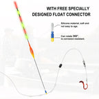 Kosopabul Deep & Moving Water(2-4 meters) Vertical Gravity Sensing LED Fishing Float Kit