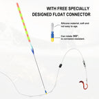 Kosopabul Shallow & Still Water(1-3 meters) Vertical Gravity Sensing LED Fishing Float Kit