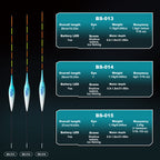 Kosopabul Shallow & Moving Water(0.8-1.5 meters) Vertical Gravity Sensing LED Fishing Float Kit